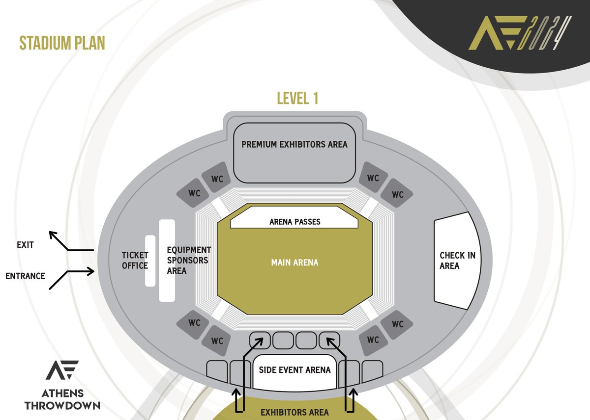 Venue Level 1 Map 2024